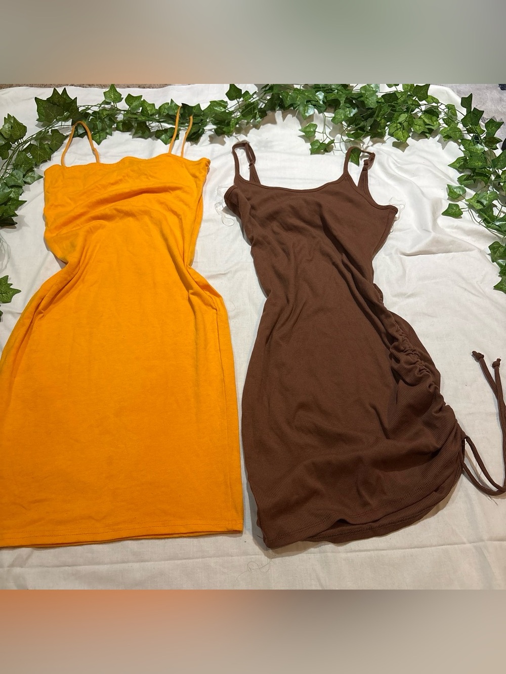 Everyday Spaghetti Strap Dress - Orange